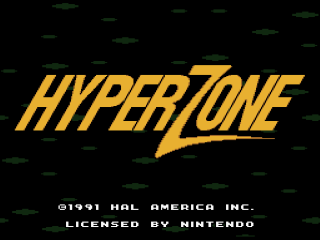 Hyperzone title screen for Super Nintendo